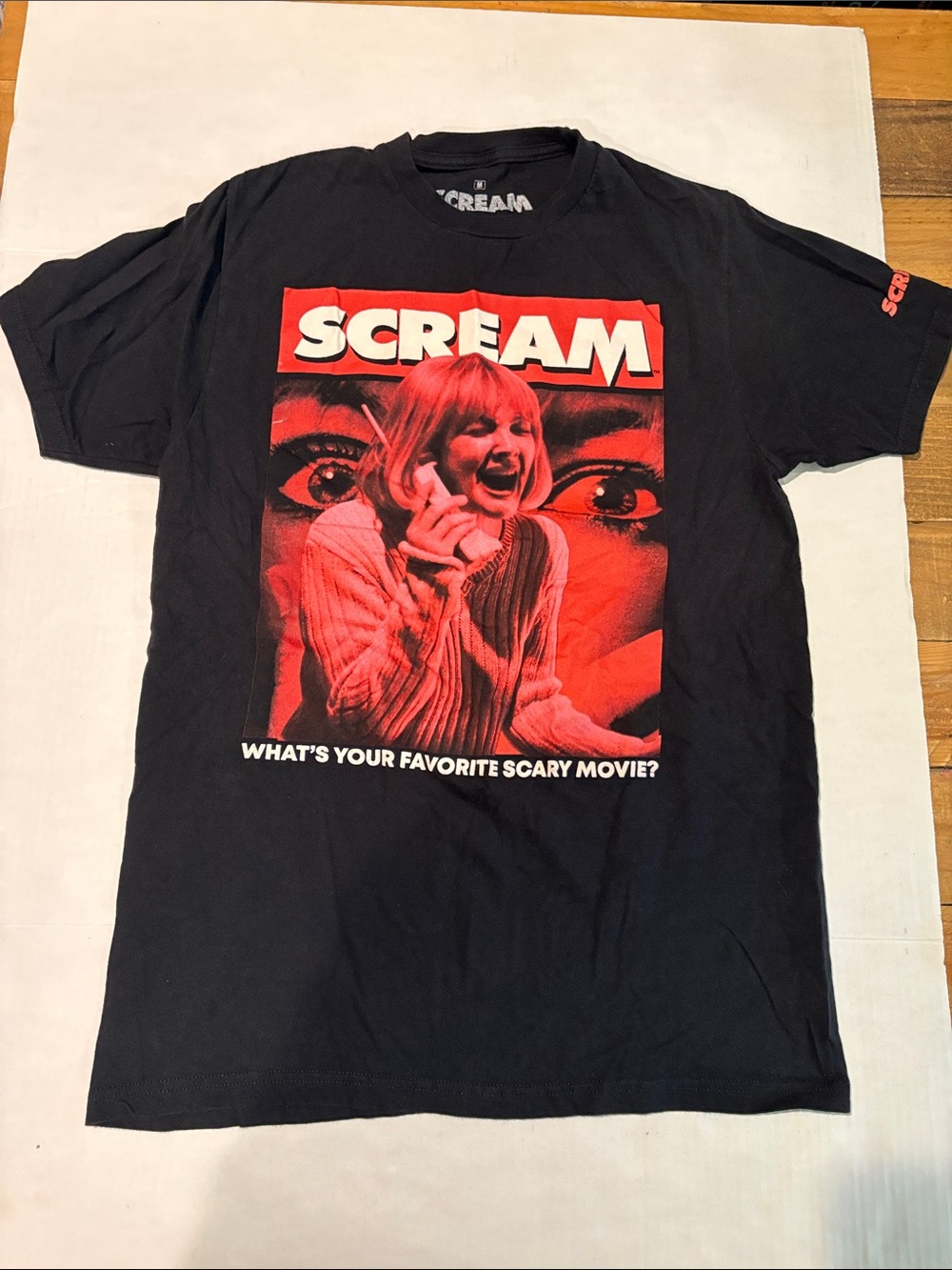 Scream Logo Graphic Tee - Black with Red Print